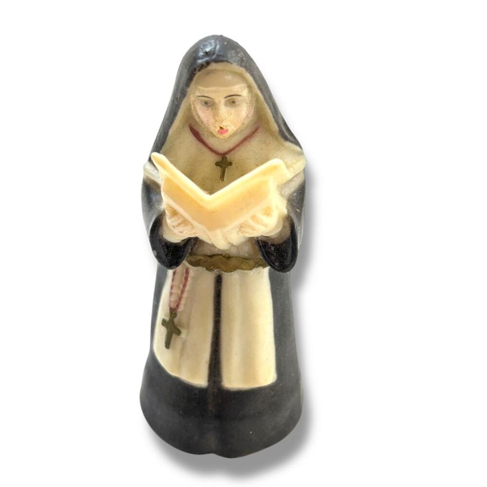 Vintage Accoutrements The Squeaking Nun Vinyl Toy 4.5" Religious Kitsch